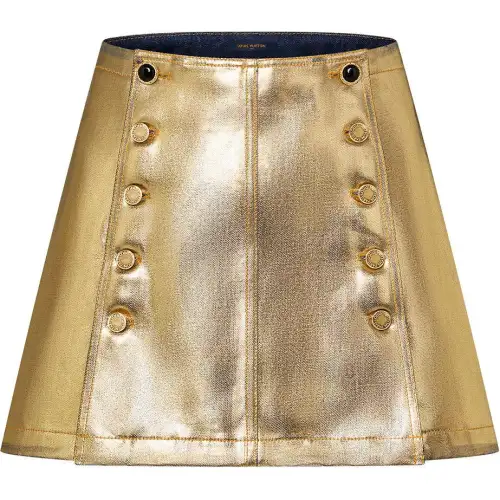LOUIS VUITTON Casual Short Skirts Women's Gold