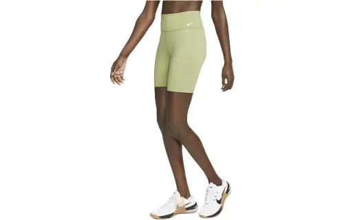 Nike Sports Shorts Women's Yellow Green Moderate Tight Pants