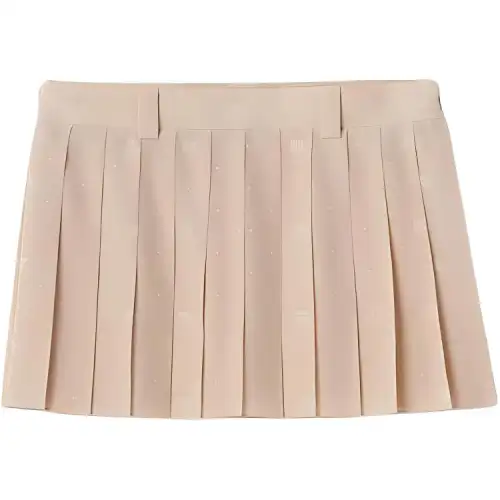 MIU MIU Casual Short Skirts Women's Ecru