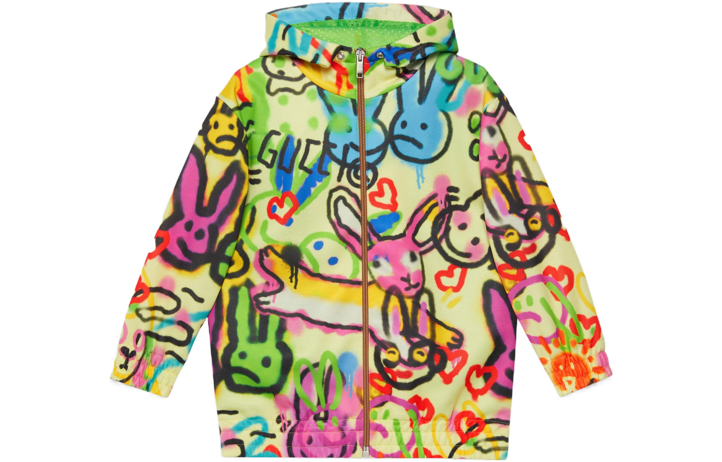 GUCCI Gucci, jacket, Chinese multicoloured children's rabbit with hood