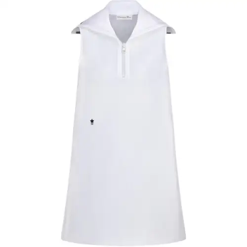 DIOR Sleeveless Dress Women's White