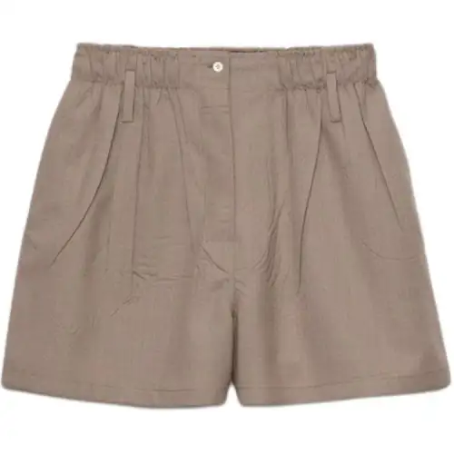 Prada mouliné wool shorts