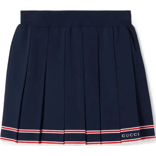 GUCCI SS24 Casual Short Skirts Women's Dark Blue
