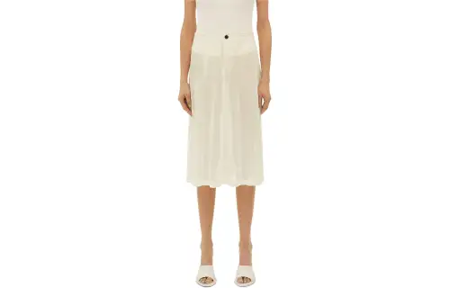 Bottega Veneta SS24 Casual Long Skirt Women's Beige