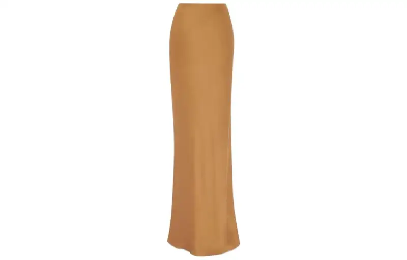 Saint Laurent silk floor-length skirt