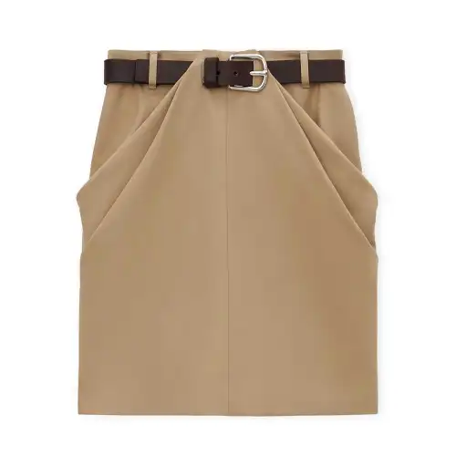 LOEWE FW24 Casual Short Skirts Women's Taupe