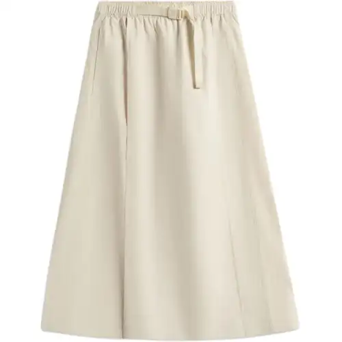 Li Ning Sports Life Collection Casual Long Skirt Women's Dune Khaki