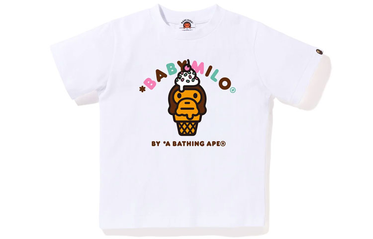Детская футболка A BATHING APE (разноцветная) — фото 5