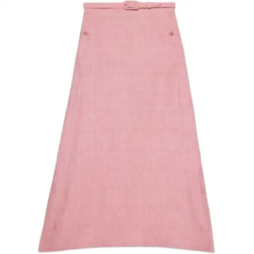 GUCCI SS23 Casual Long Skirt Women's Pink