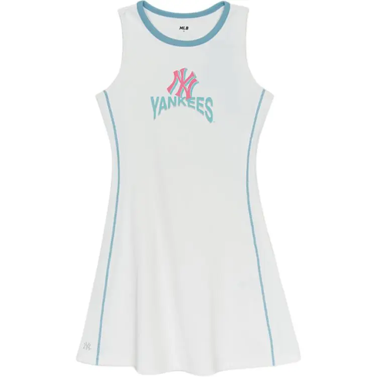 MLB New York Yankees Sleeveless Dress Women's Ecru