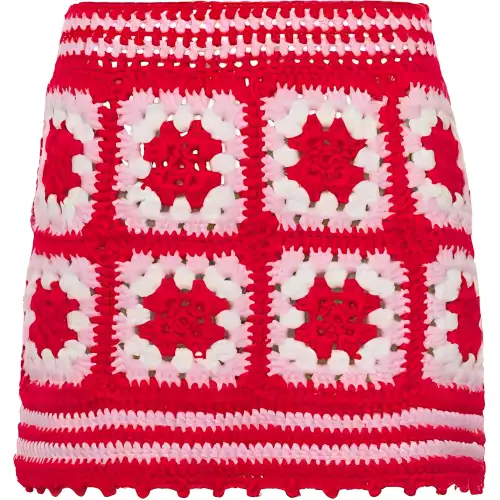 MIU MIU Casual Short Skirts Women's Red Moderate Short Other