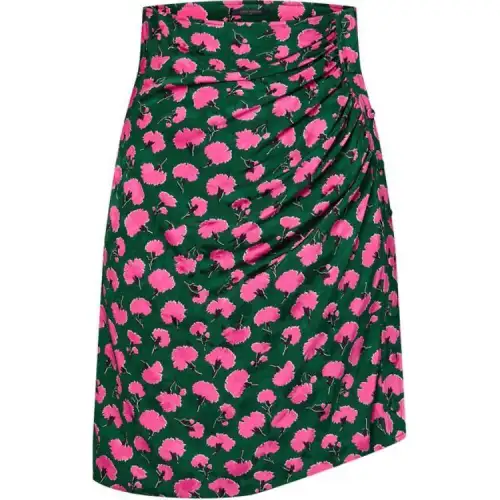 LOUIS VUITTON Carnation Print Ruched Skirt