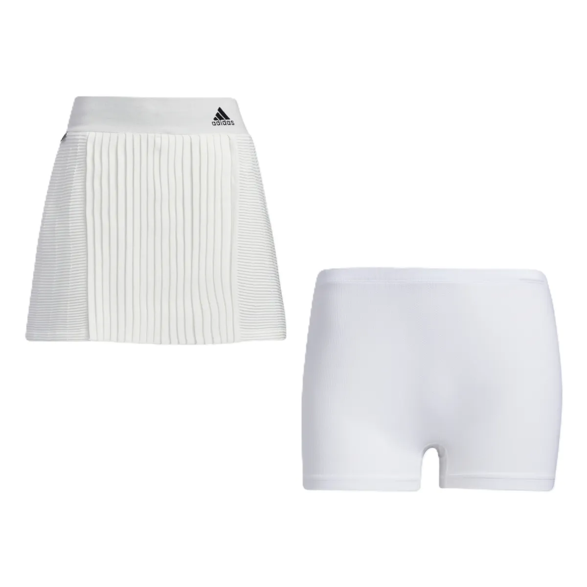 Adidas STATEMENT PRIMEKNIT PLEATS Casual Short Skirts Women's White