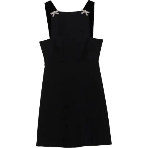 Prada embroidered cady mini dress