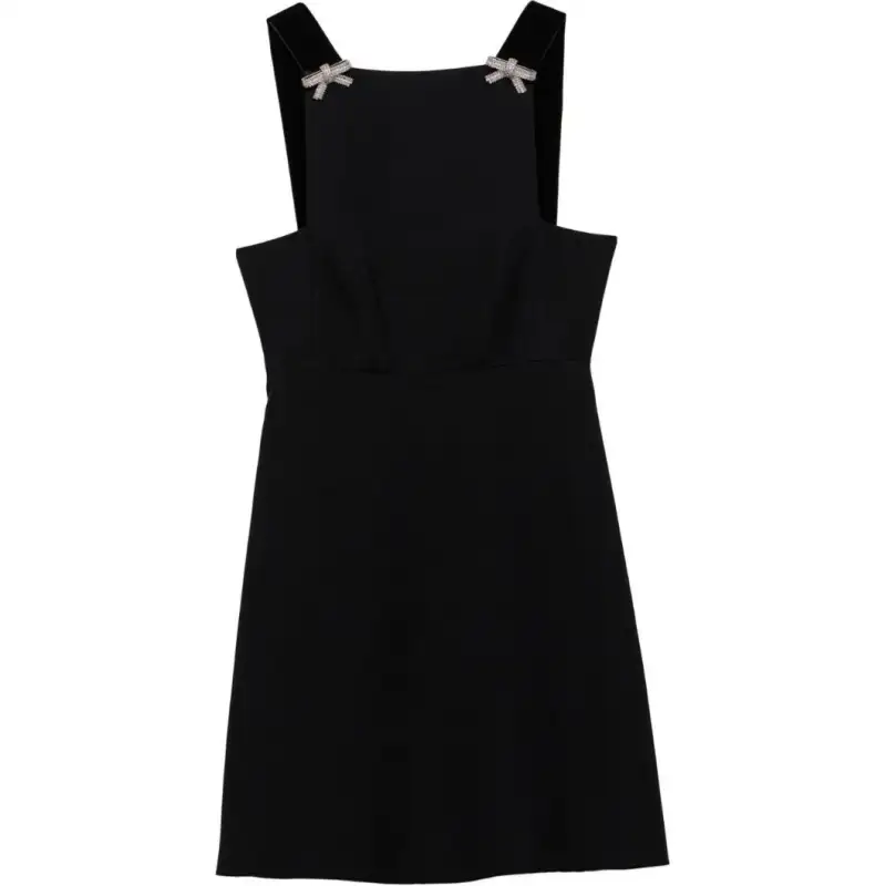 Prada embroidered cady mini dress