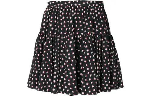 SAINT LAURENT Pre Owned 2010 Star print Mini Skirt