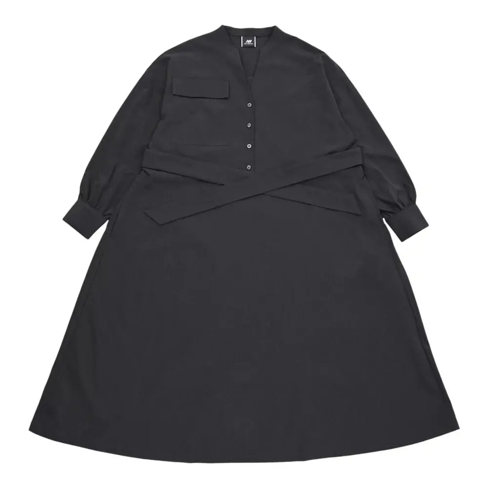 New Balance Met24 Shirts Dress Long Sleeved Dress Women's Gray