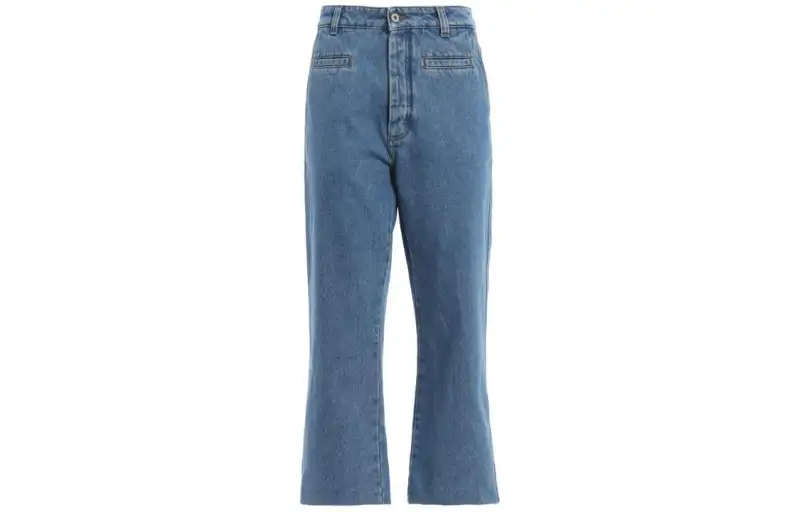 LOEWE Jeans Women's Blue Moderate Flared Pants