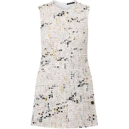 LOUIS VUITTON Bouclette Tweed A-line Dress