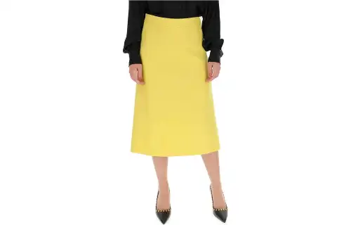 PRADA FW20 Casual Long Skirt Women's Yellow