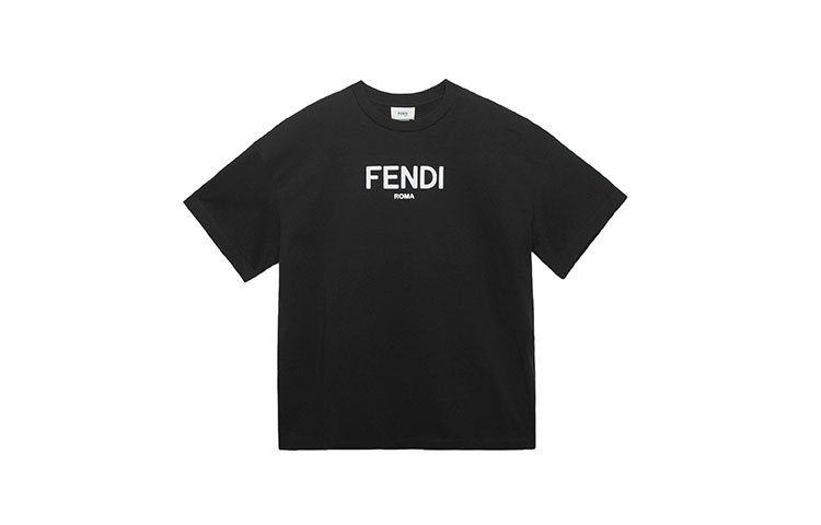 Футболка Fendi SS23 Logo (черная)