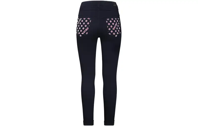 EVISU Jeans Women's Denim Blue Moderate Slim Fit Pants