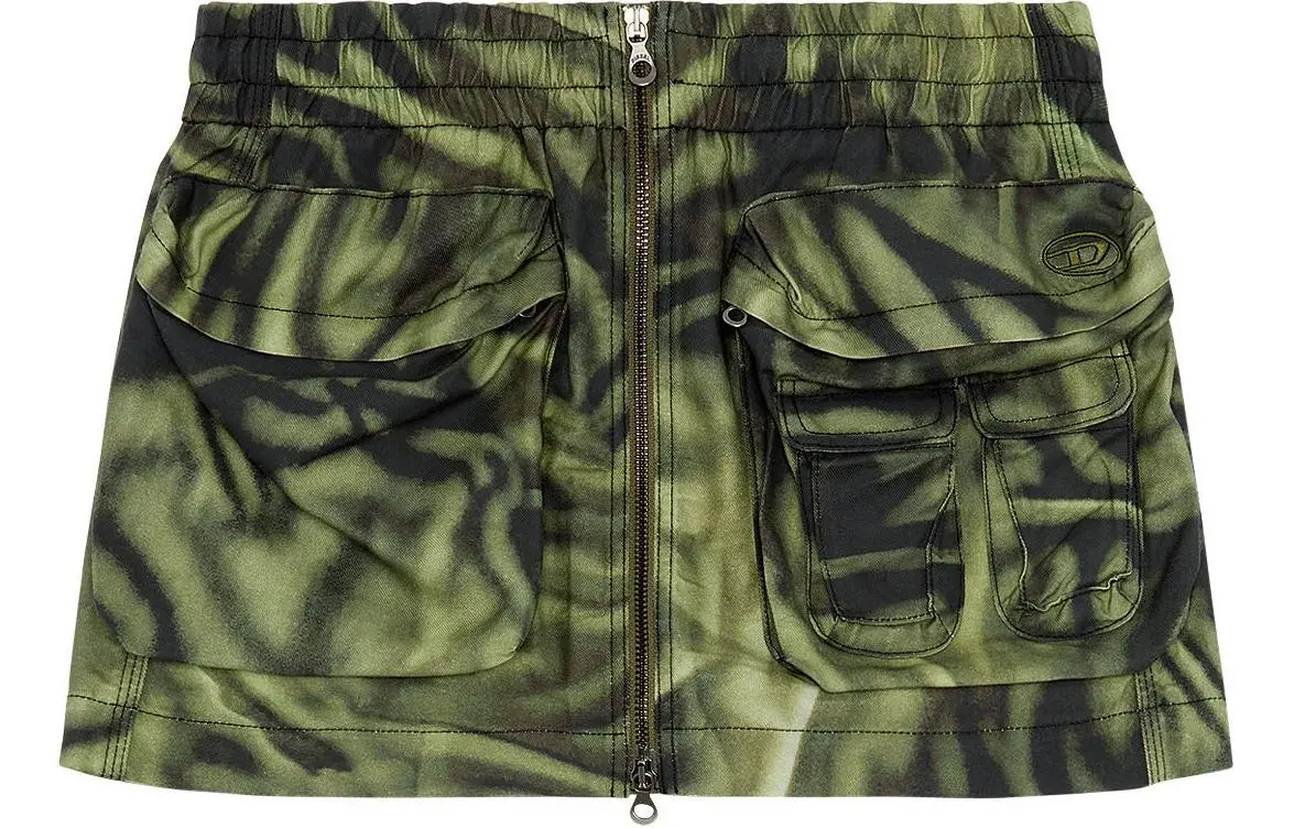 DIESEL SS24 Casual Short Skirts Women's Green