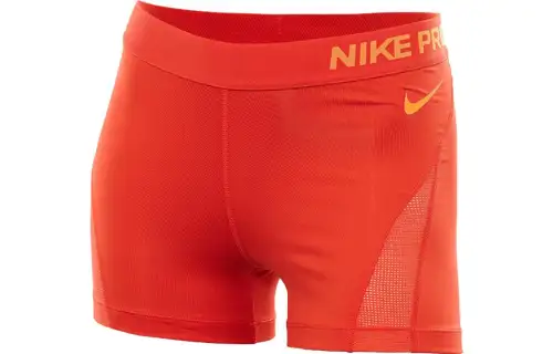 Nike Sports Shorts Women's Orange Moderate Tight Pants