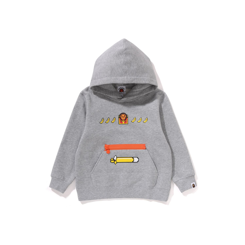 Детское худи A BATHING APE (серое)