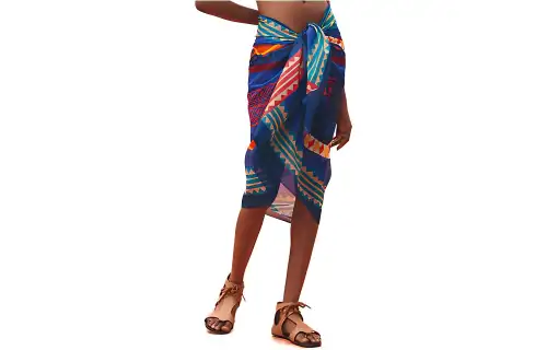 HERMES SS23 Casual Long Skirt Women's Blue