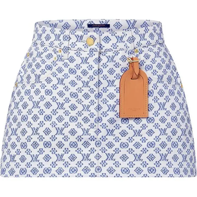 LOUIS VUITTON SS24 Casual Short Skirts Women's Blue