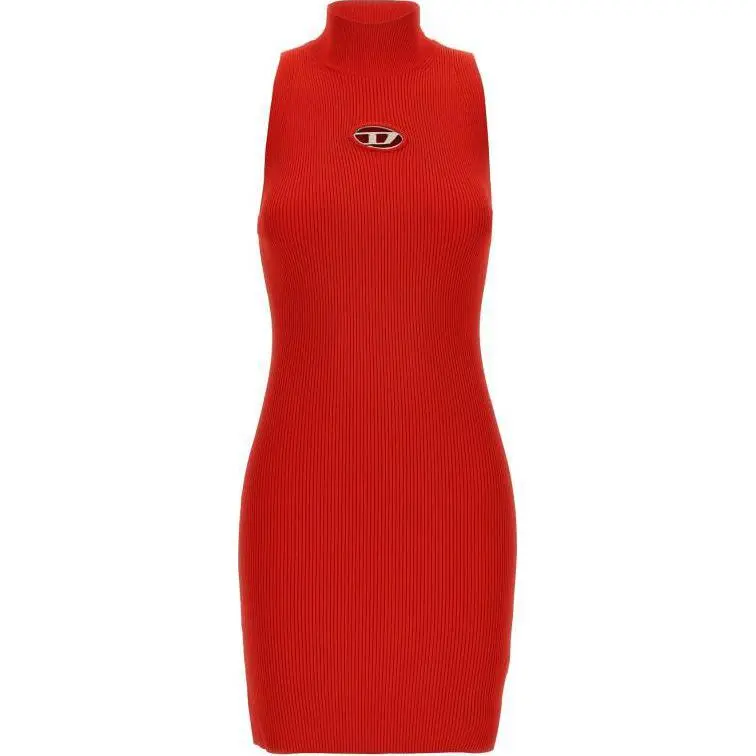 DIESEL M Onervax Mock Neck Ribbed Dress