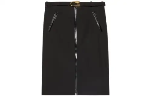 GUCCI Detachable Belt Midi Skirt