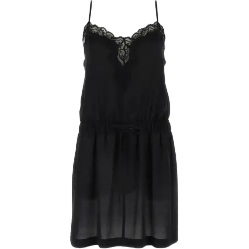 Balenciaga Lace Trimmed Mini Dress
