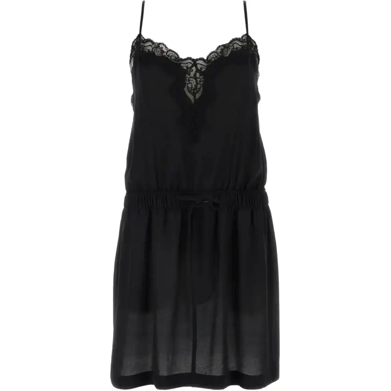 Balenciaga Lace Trimmed Mini Dress