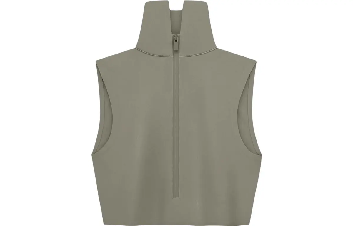 Fear Of God Athletics Women's High Neck Crop Top Clay