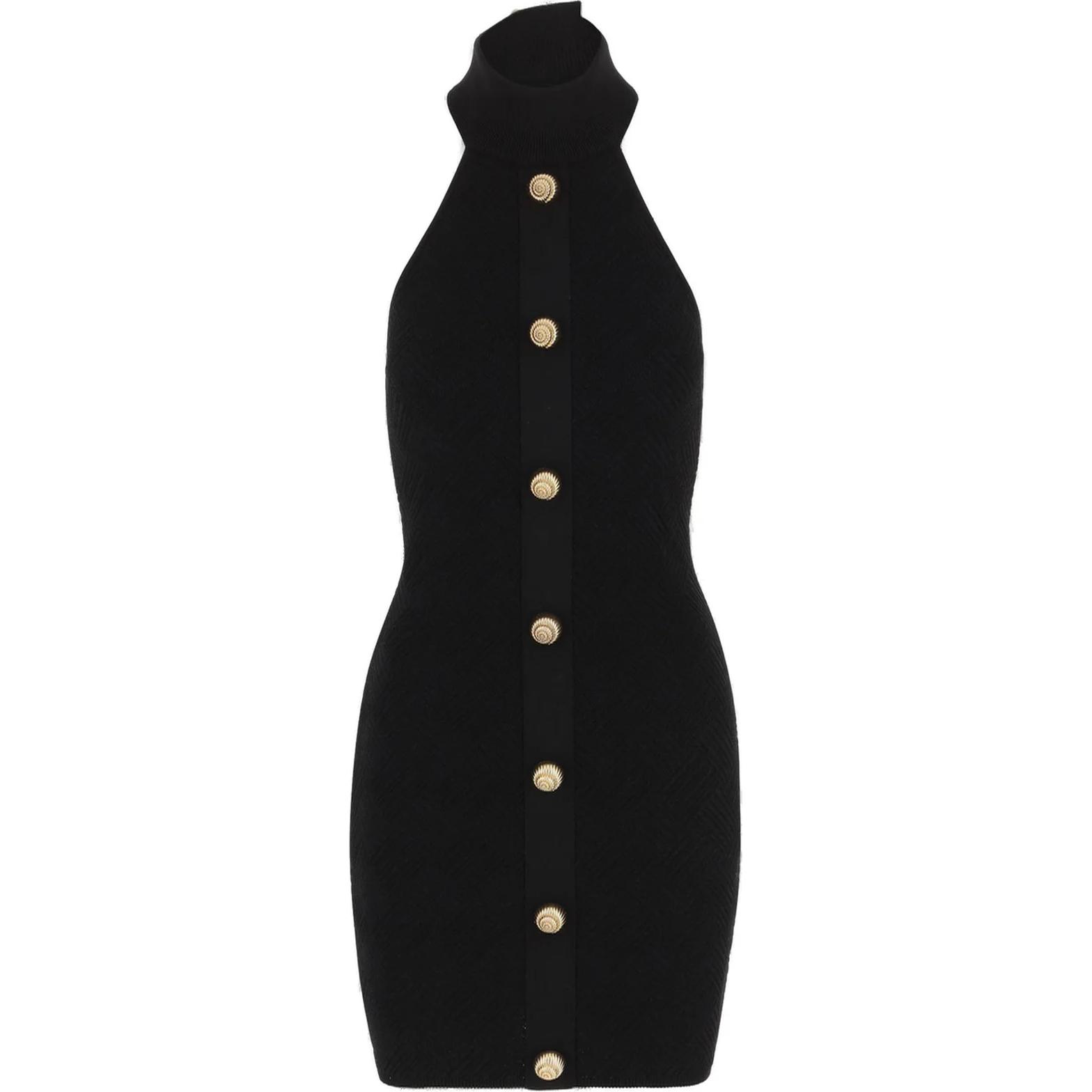 Женское платье BALMAIN (черное)