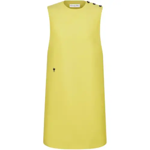 DIOR DIORIVIERA FW24 Sleeveless Dress Women's Lemon