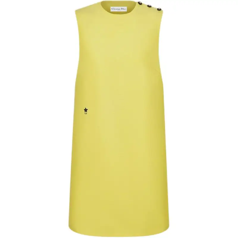 DIOR DIORIVIERA FW24 Sleeveless Dress Women's Lemon