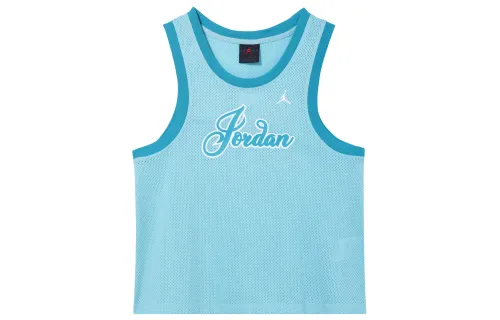 Jordan Sleeveless Sports Shirts Women's Light Blue Racerback