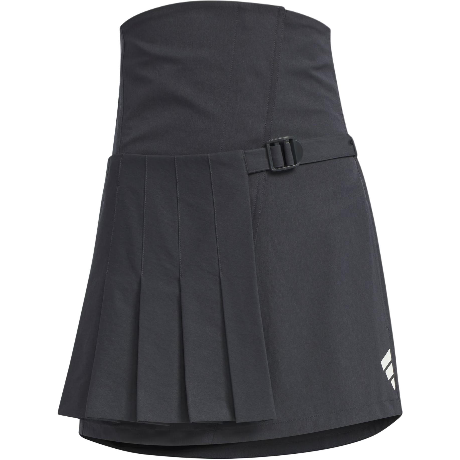 Женская юбка adidas adidas FUTURE STYLE 2-IN-1 PLEATED SKIRT (угольно-черная)