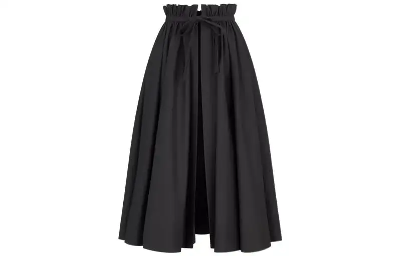 DIOR Casual Long Skirts Women's Black Moderate Short A Line Skirt