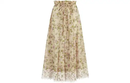 DIOR SS23 Casual Long Skirt Women's Ecru