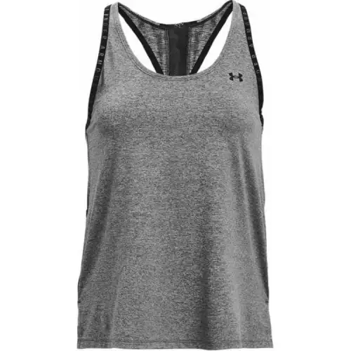 Under Armour Sleeveless Sports Shirts Women's Gray Racerback
