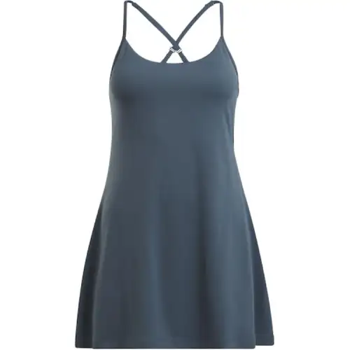 Reebok Lux Strappy Dress Lu Slip Dress Women's Blue Hoop