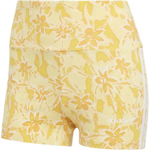 Adidas Originals Sports Shorts Women's Yellow Moderate Tight Pants