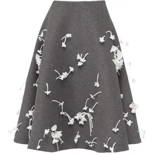 PRADA Casual Short Skirts Women's Gray