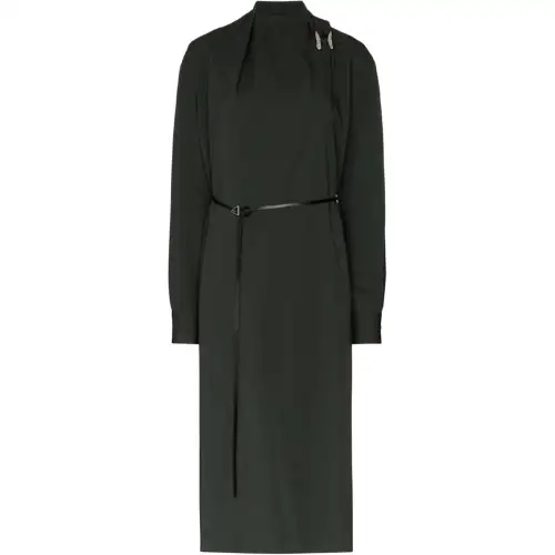 Bottega Veneta Long Sleeved Dress Women's Green