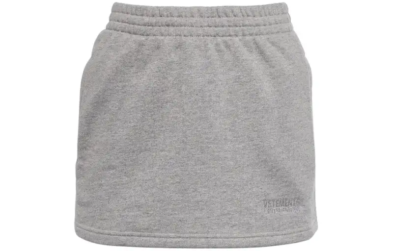 Vetements Casual Short Skirts Women's Gray