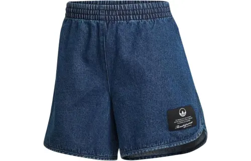Adidas Originals Denim Shorts Women's Blue Moderate Other